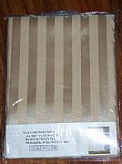 COMMERCIAL-STRIPED-SHOWER-CURTAIN-GOLD-LATTE-INCLUDES-12-HOOK-NEW-180-cm-X-180-cm